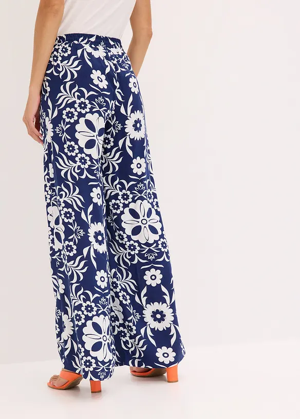 Pantalon large en viscose fluide, bonprix