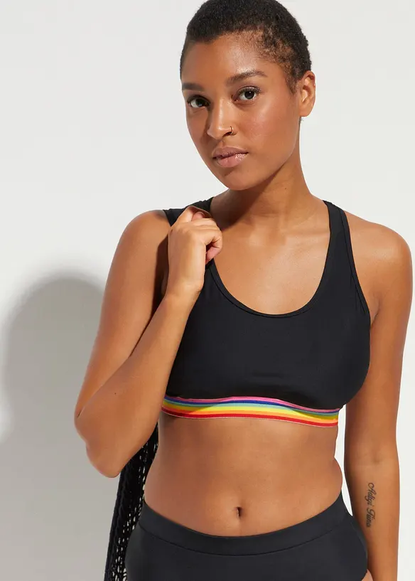 Haut de maillot brassi&egrave;re, maintien l&eacute;ger, bonprix