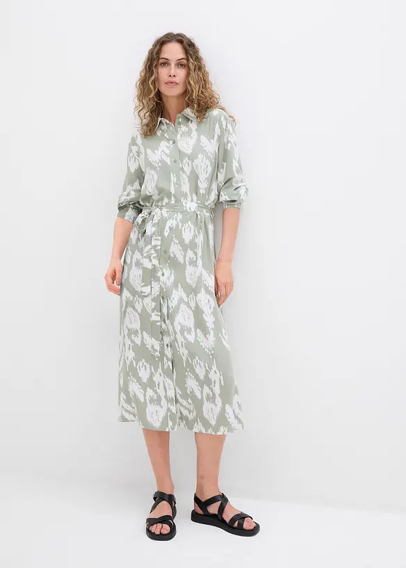 Robe-chemise en viscose fluide, bonprix