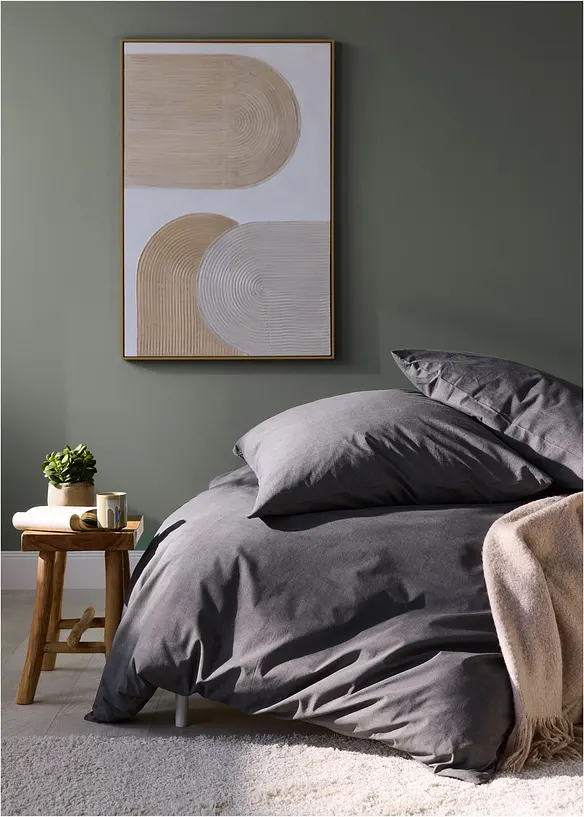 Parure de lit aspect lin, bonprix