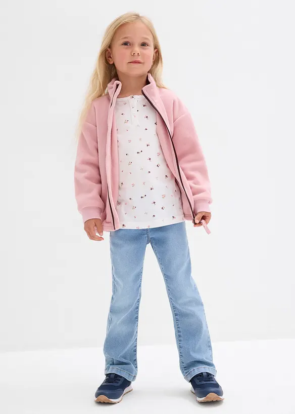 Jean bootcut taille mi-haute élastiquée, bonprix