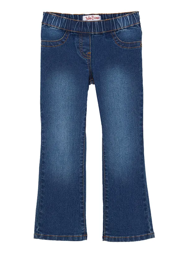 Jean bootcut taille mi-haute élastiquée, bonprix