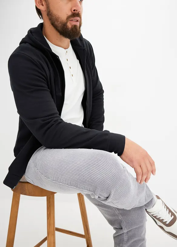 Pantalon en velours côtelé extensible et confortable, Slim, bonprix