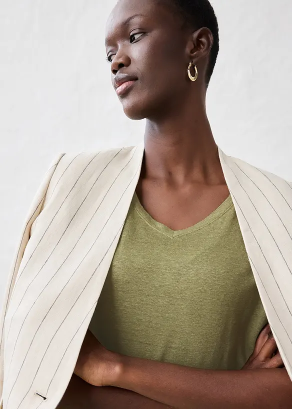 T-shirt 100% lin, bonprix