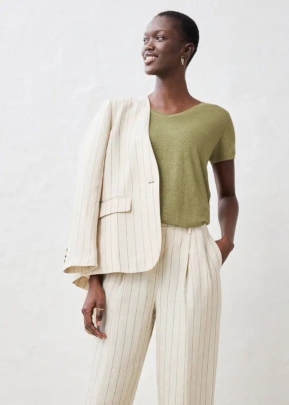 T-shirt 100% lin, bonprix