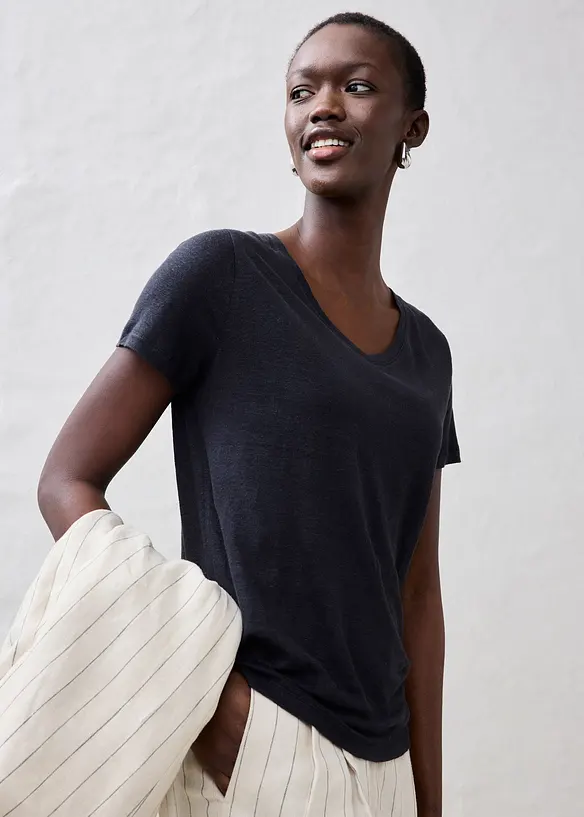 T-shirt 100% lin, bonprix