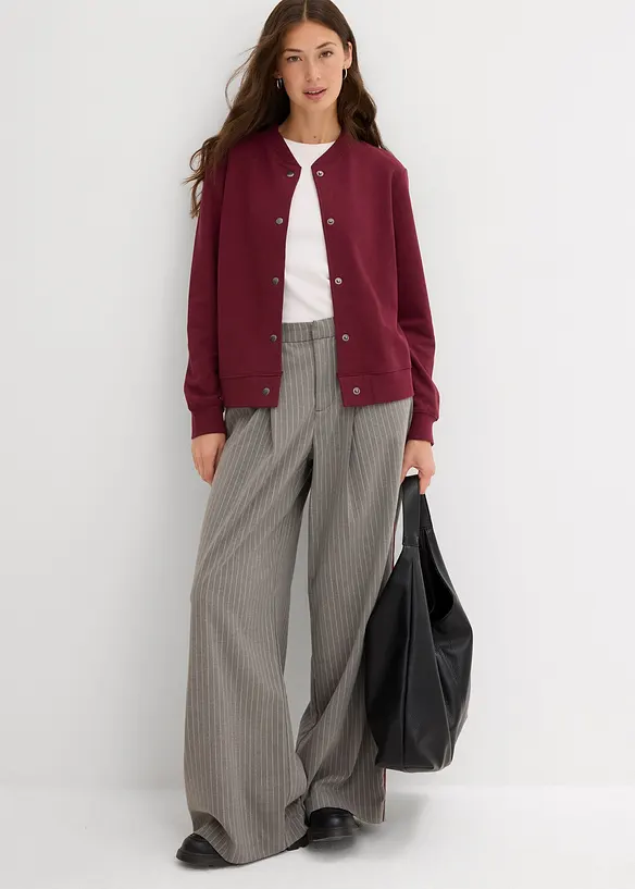 Blouson boutonné en molleton, bonprix