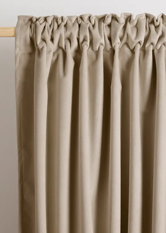 Rideau occultant et thermique au toucher velouté (1 pce), bonprix