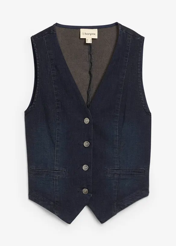 Gilet sans manches en jean, bonprix