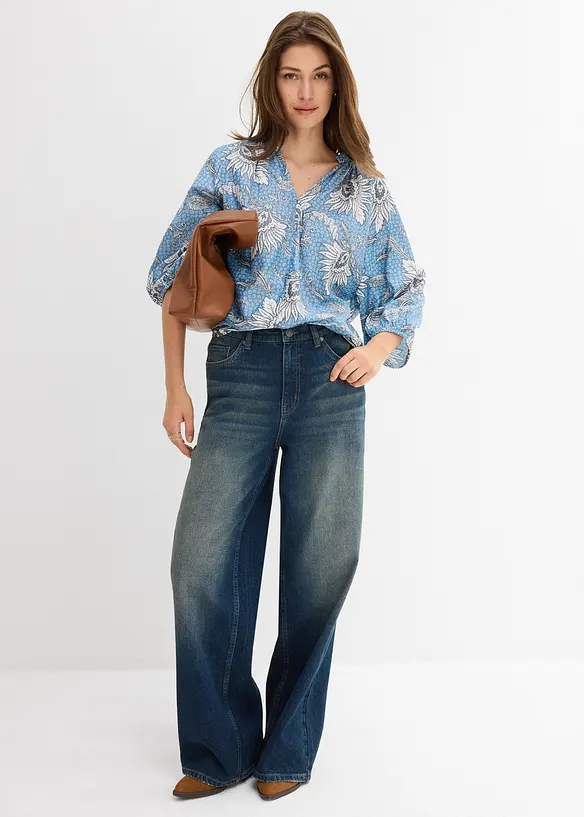 Blouse douce en viscose mélangée, bonprix