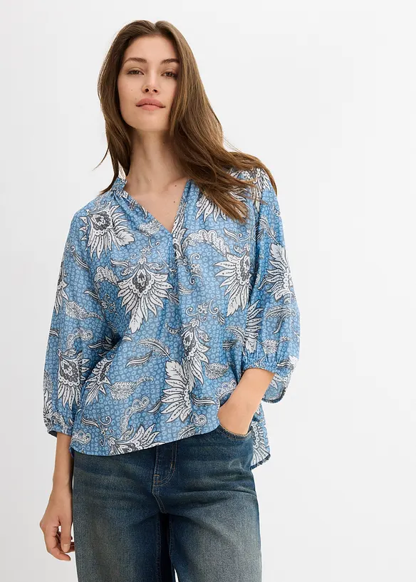 Blouse douce en viscose mélangée, bonprix