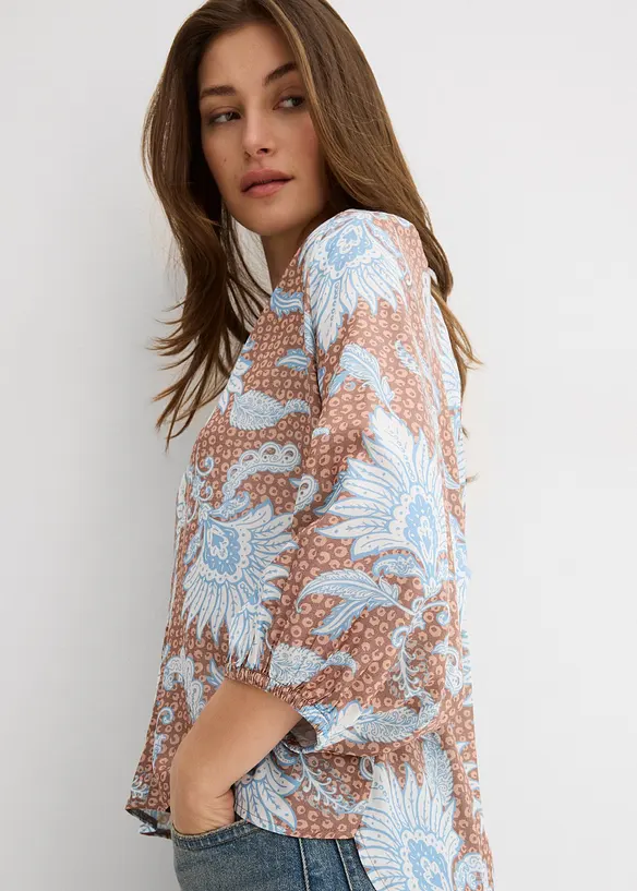 Blouse douce en viscose mélangée, bonprix