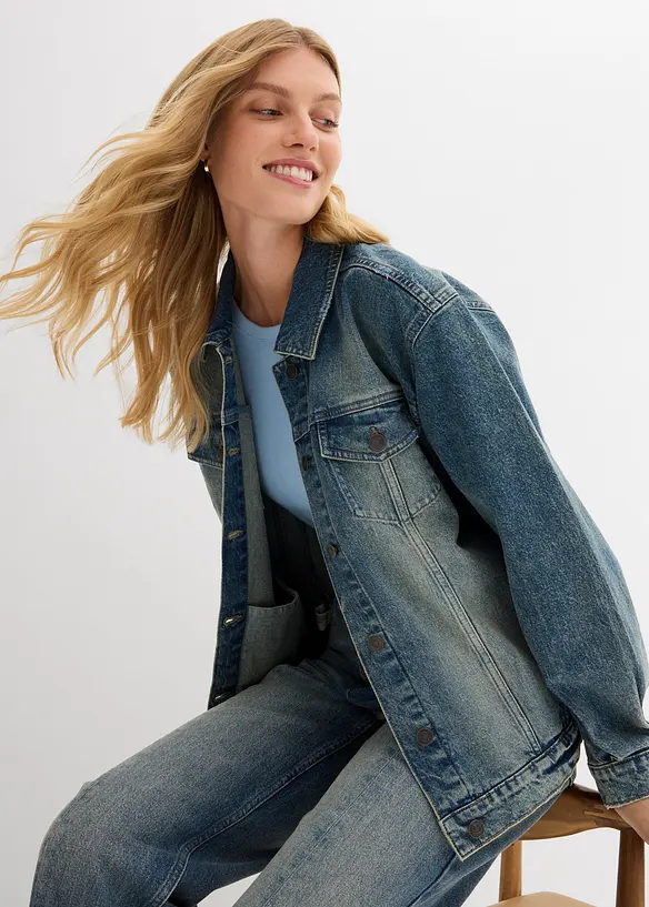 Veste en jean oversize, bonprix
