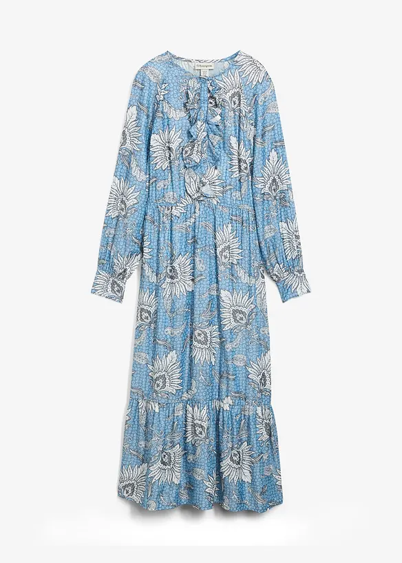 Robe longue en fine viscose mélangée, bonprix