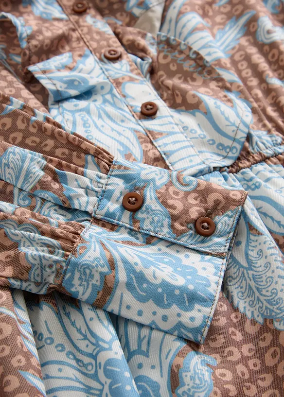 Robe longue en fine viscose mélangée, bonprix