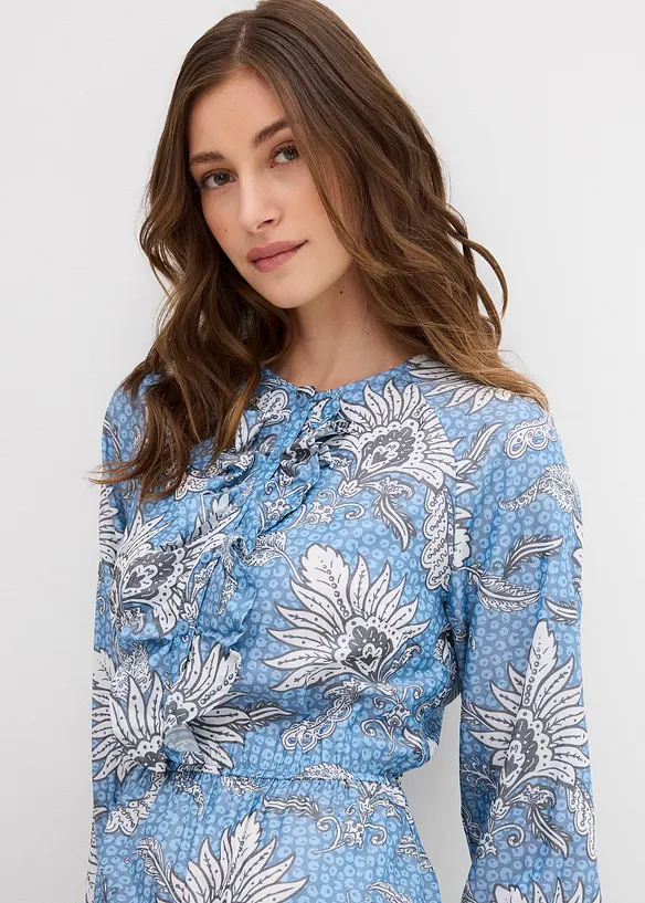 Robe longue en fine viscose mélangée, bonprix