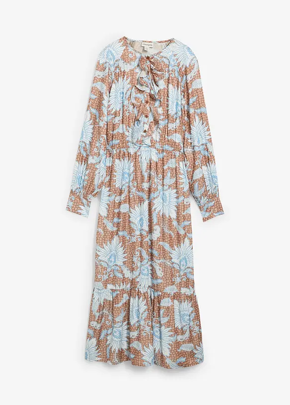 Robe longue en fine viscose mélangée, bonprix