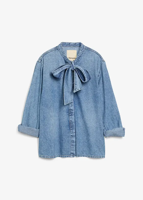 Chemisier en jean 100% coton, bonprix