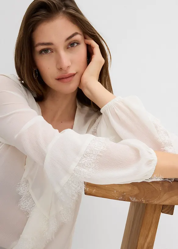 Blouse en mousseline, bonprix