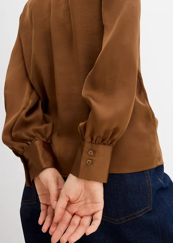 Blouse en satin fluide, bonprix