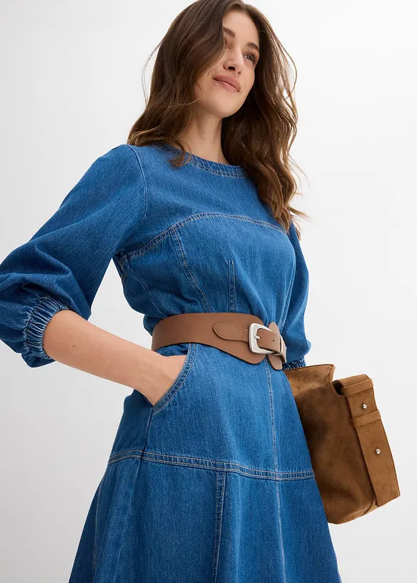 Robe en jean 100% coton, bonprix