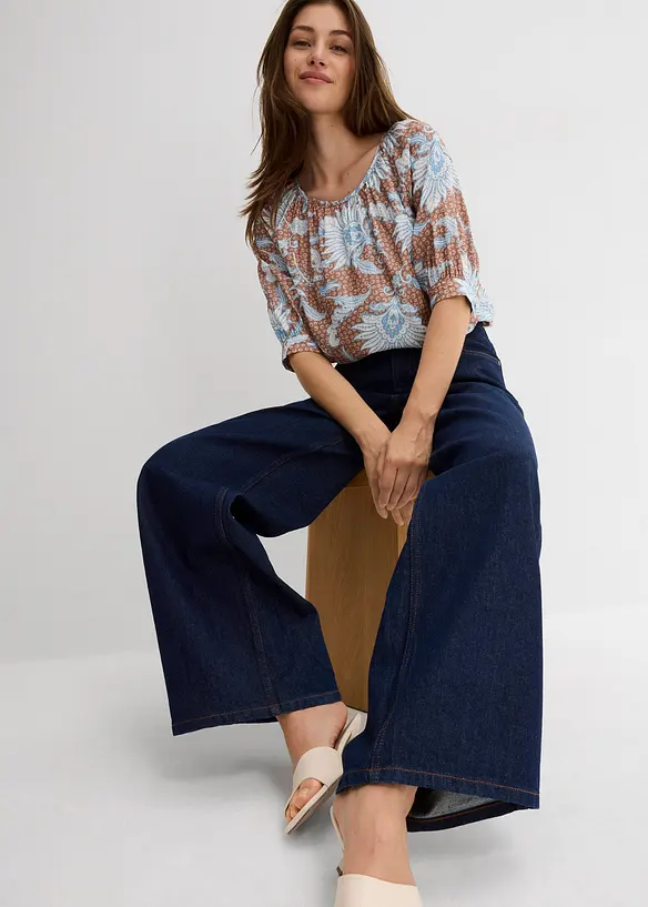 Blouse en fine viscose mélangée, bonprix