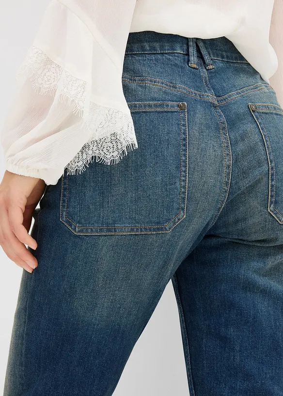 Jean flare taille mi-haute, bonprix