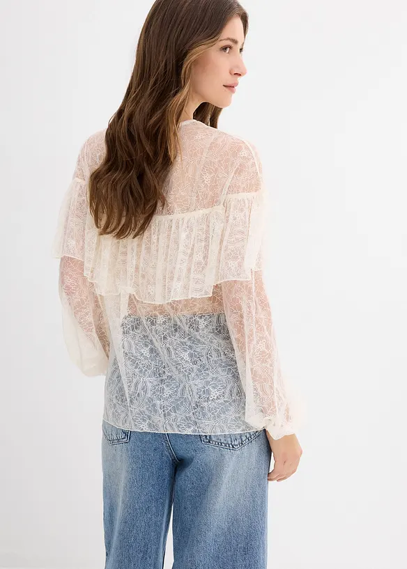Blouse en dentelle, bonprix