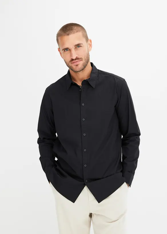 Chemise manches longues extensible, Regular Fit, bonprix