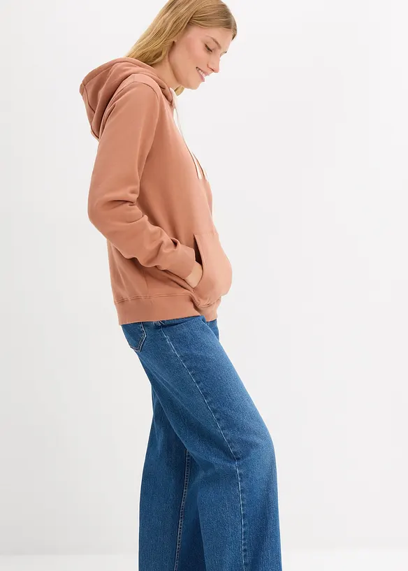 Sweat-shirt à capuche avec détails contrastants, bonprix