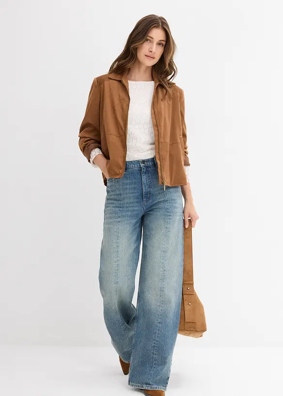 Veste en suédine, bonprix