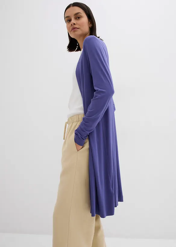 Gilet long et doux en viscose extensible, bonprix