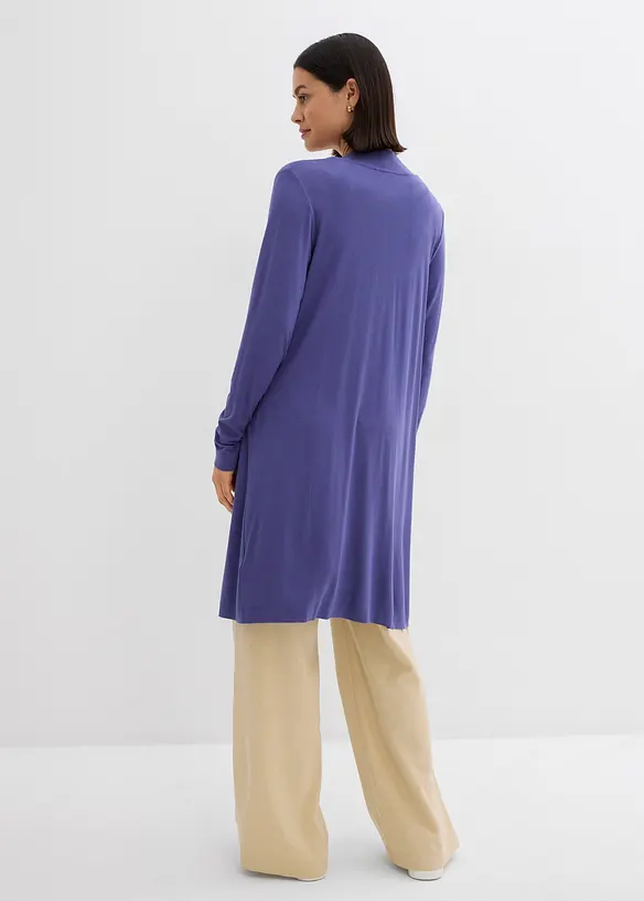 Gilet long et doux en viscose extensible, bonprix