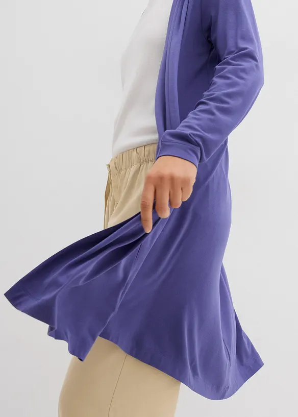 Gilet long et doux en viscose extensible, bonprix