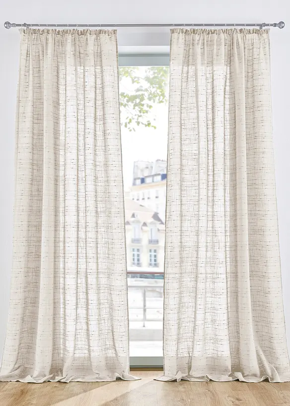 Voilage texturé, différentes tailles (1 pce), bonprix