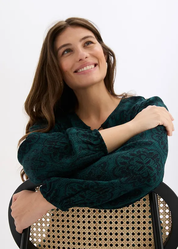 Blouse texturée, bonprix