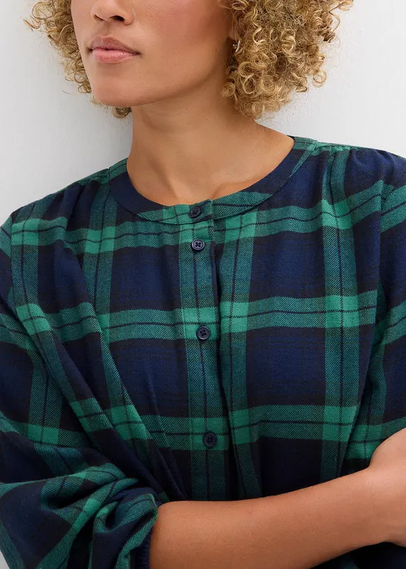 Chemisier en flanelle 100% coton, bonprix