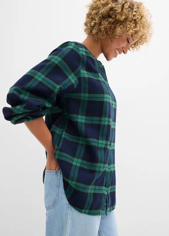 Chemisier en flanelle 100% coton, bonprix