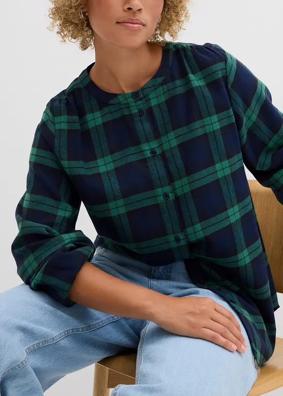 Chemisier en flanelle 100% coton, bonprix