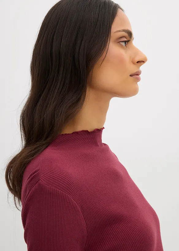 T-shirt côtelé 100% coton, bonprix