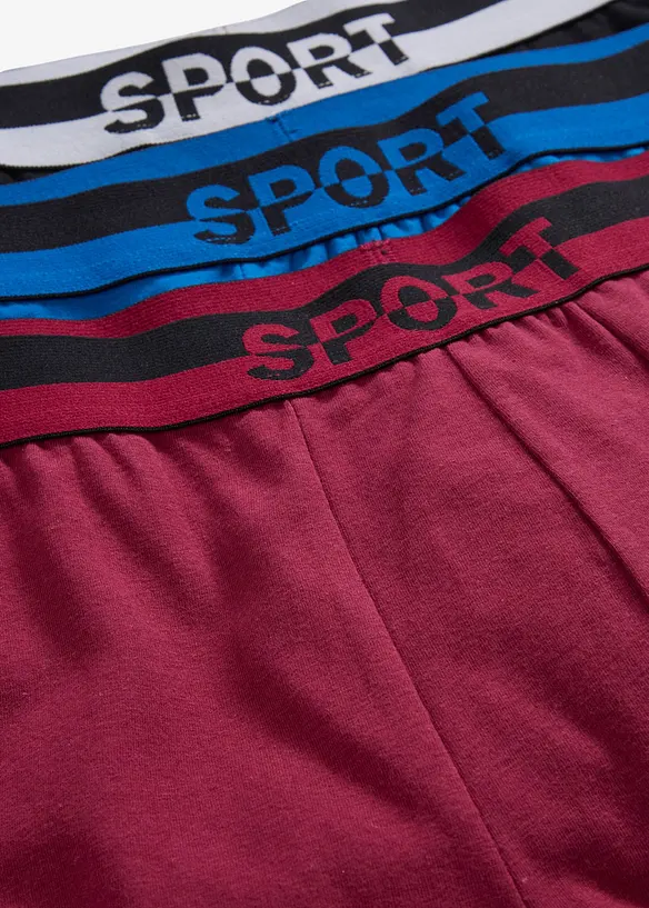 Lot de 3 boxers coton, bonprix