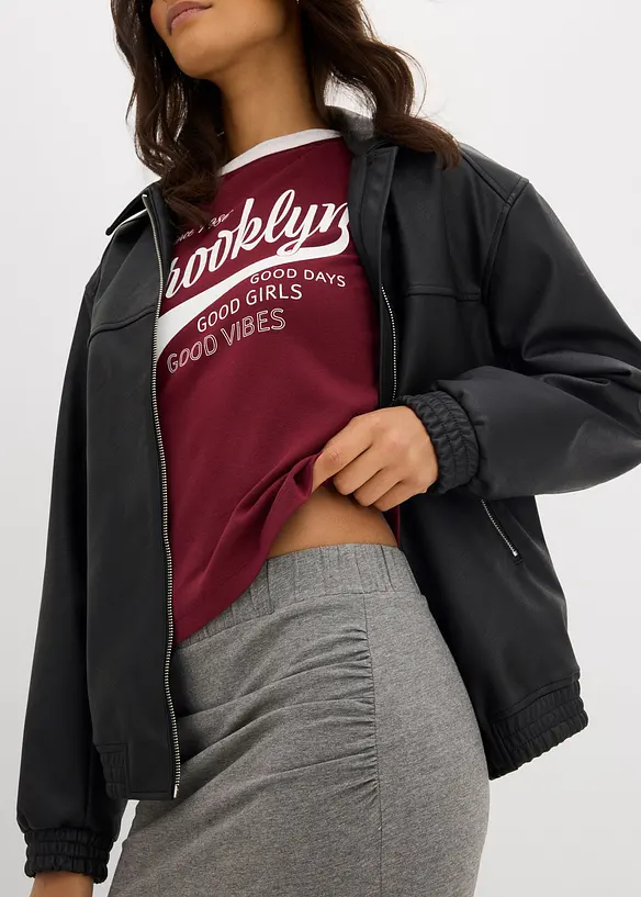 Jupe midi en viscose fluide, bonprix