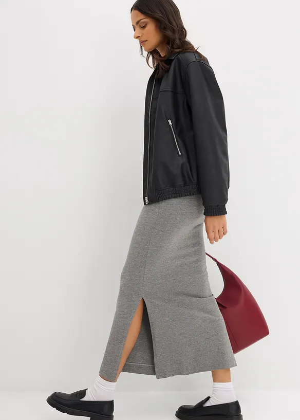 Jupe midi en viscose fluide, bonprix