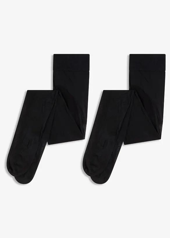 Collant semi-opaque, 30 DEN, lot de 2, bonprix