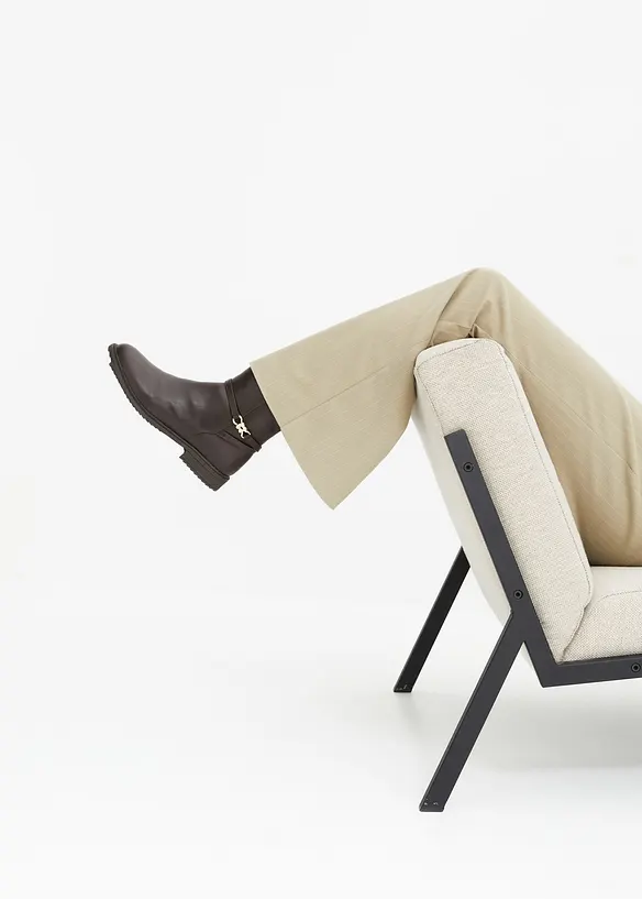 Pantalon palazzo aspect laine, bonprix