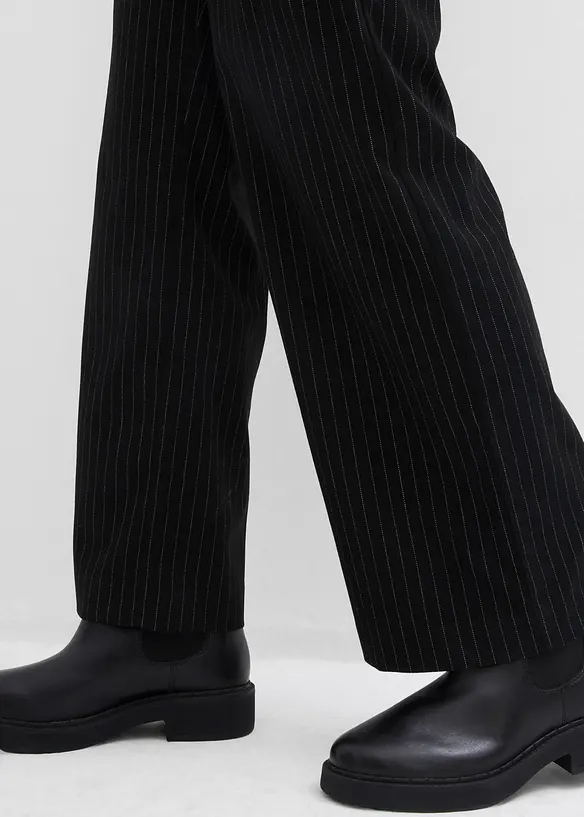 Pantalon palazzo aspect laine, bonprix