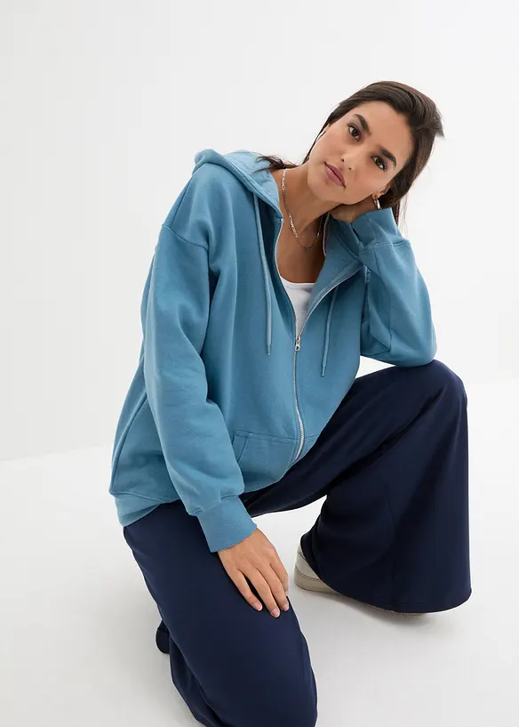 Sweat zippé à capuche, bonprix