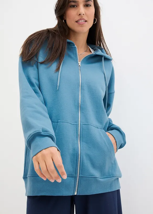 Sweat zippé à capuche, bonprix