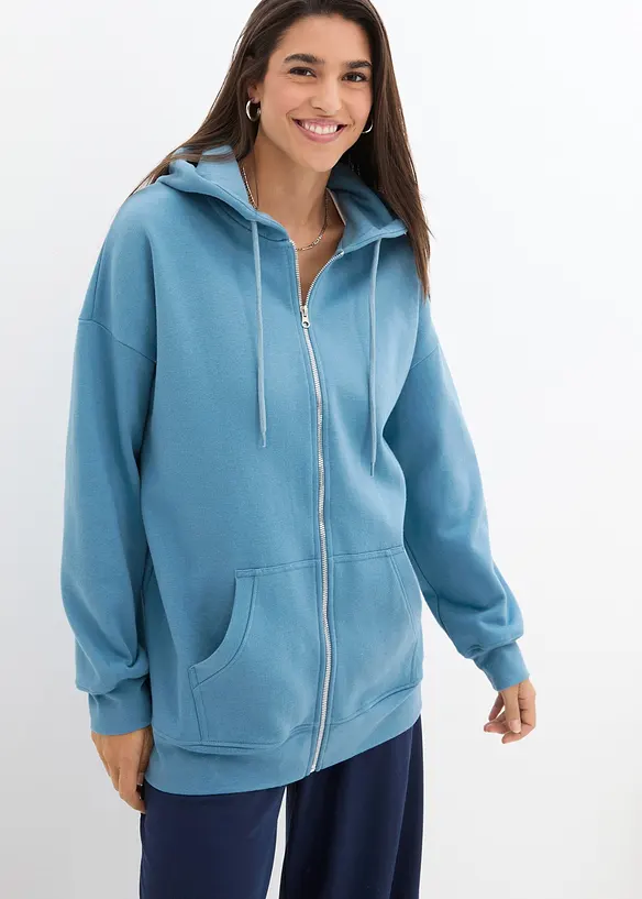 Sweat zippé à capuche, bonprix