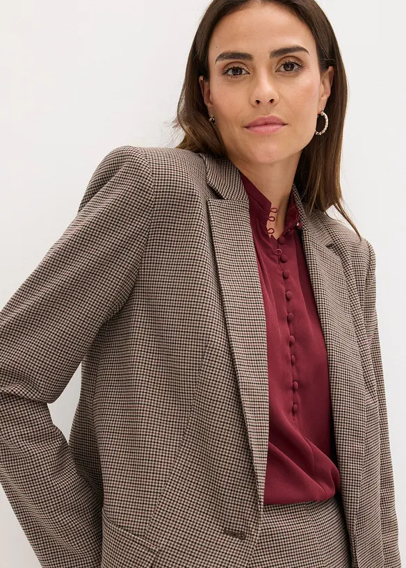 Blazer oversize à carreaux, bonprix